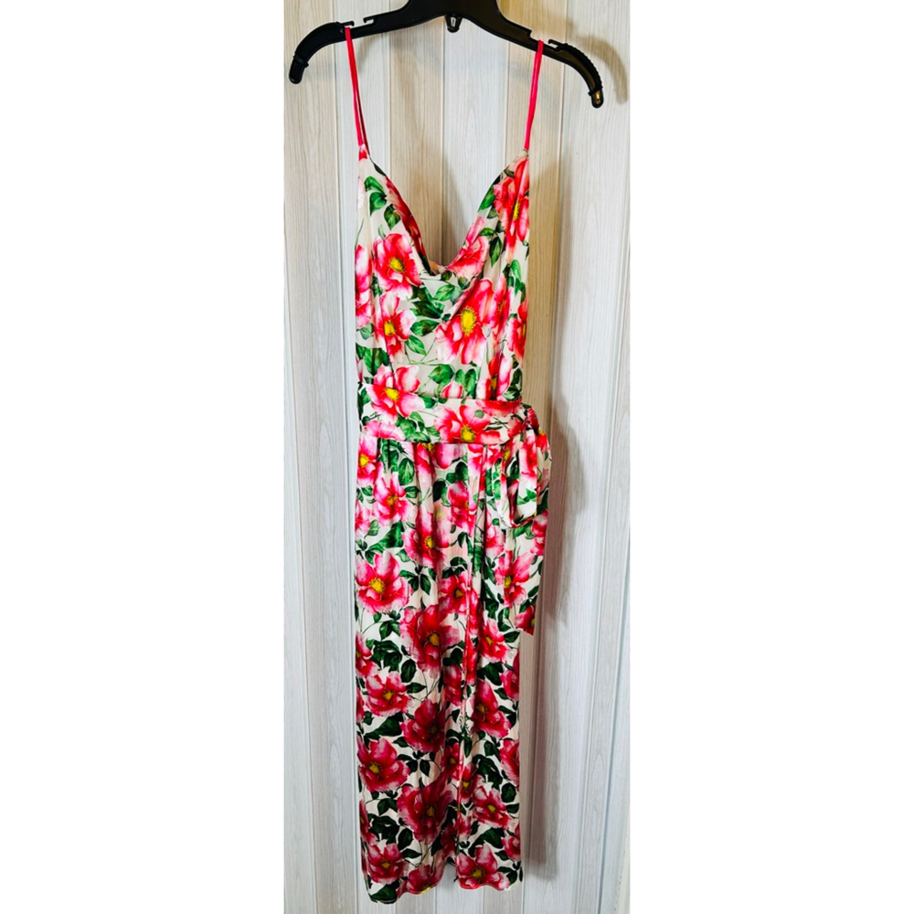 .NWT ALICE + OLIVIA Samantha Floral Silk Blend Midi Dress SZ 14 - Picture 6 of 16